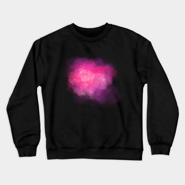 Dream Galaxy Pink Crewneck Sweatshirt by Whimsical Splendours